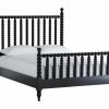 BEDROOM Ethan Allen Wood and Metal Beds | Burke Bed With Tall Footboard