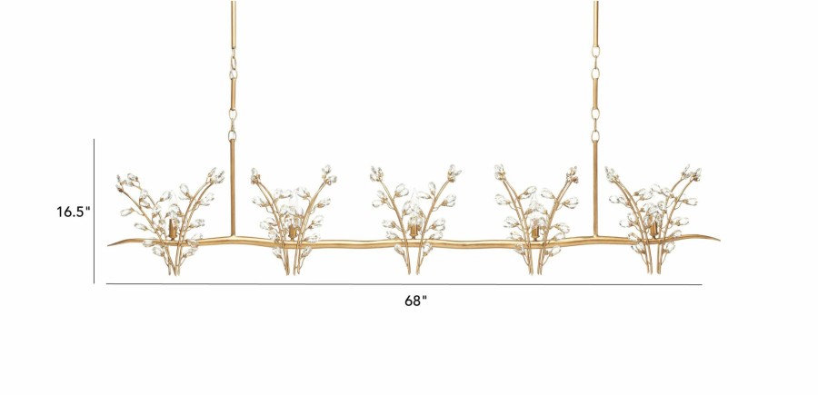 LIGHTING Ethan Allen | Clara Linear Crystal Chandelier