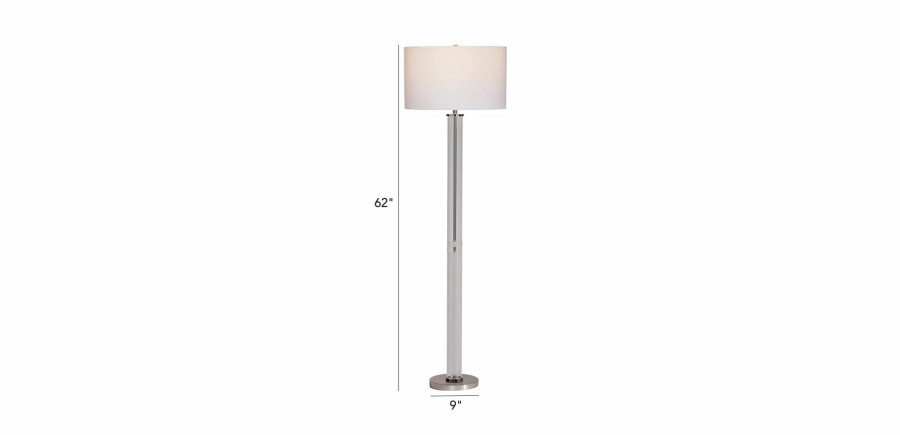 LIGHTING Ethan Allen | Fallon Glass Floor Lamp