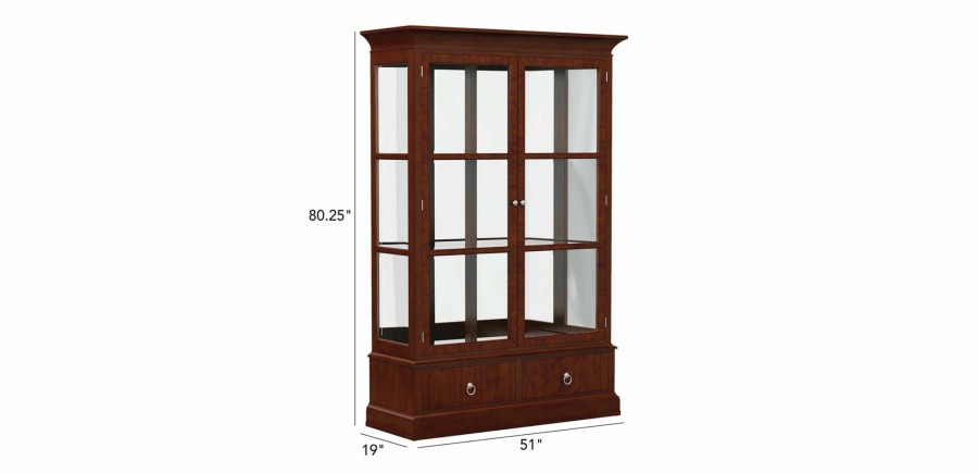 DINING Ethan Allen Display Cabinets | Brighton China Cabinet