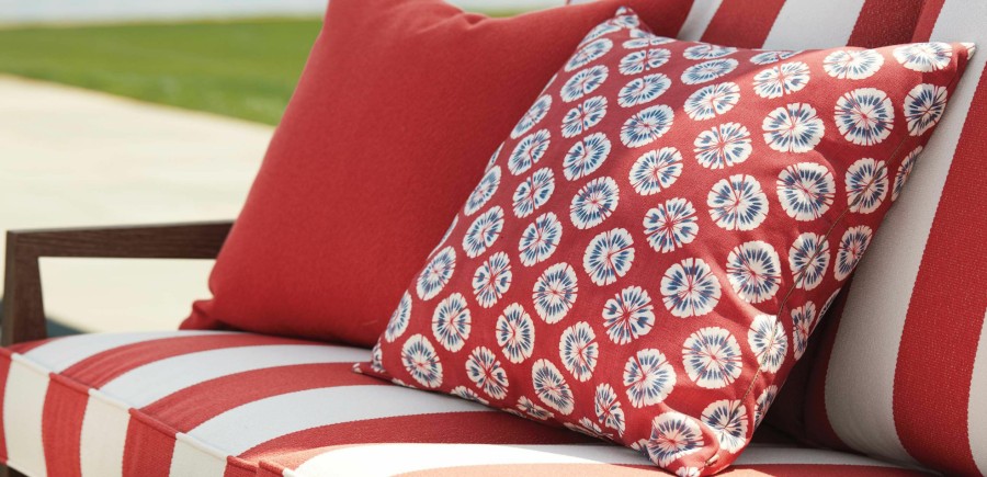 Outdoor Accessories Ethan Allen Fabrics | Bristol Poppy Fabric By The Yard