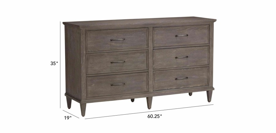 BEDROOM Ethan Allen | Ashland Six-Drawer Double Dresser