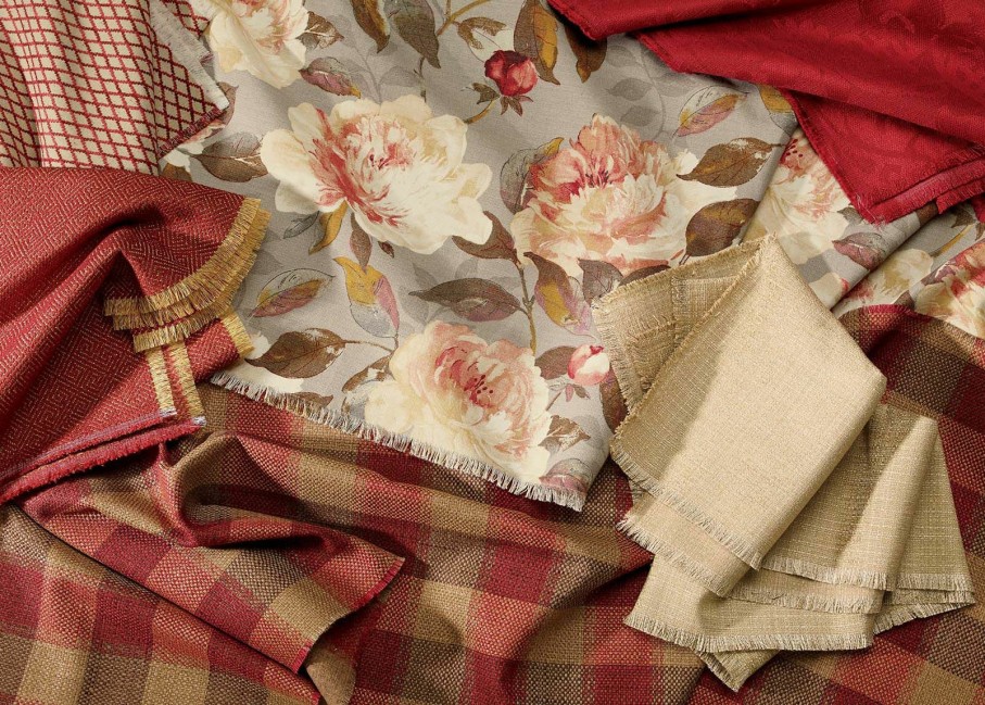 LIVING Ethan Allen High Performance Fabrics | Cree Claret Fabric By The Yard