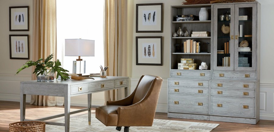 HOME OFFICE Ethan Allen | Callum Bookcase With File Cabinet