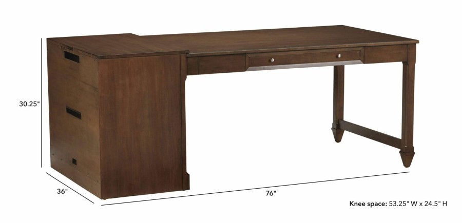 HOME OFFICE Ethan Allen | Continental Peninsula Desk