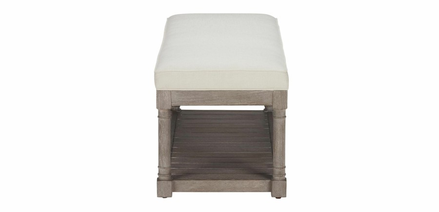 LIVING Ethan Allen | Brooks Upholstered Bench Seat