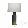 LIGHTING Ethan Allen | Valdis Glass Table Lamp