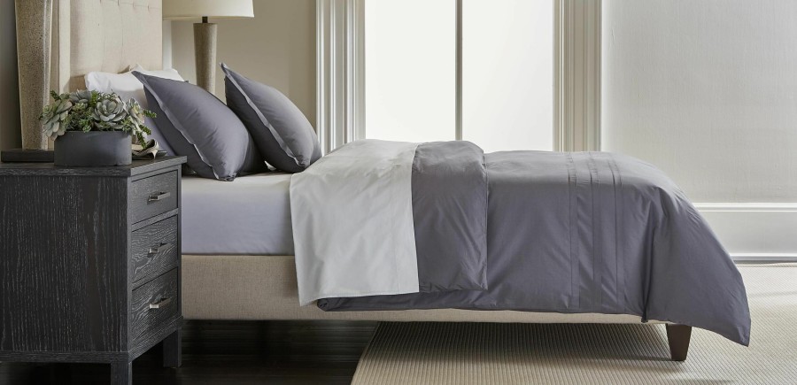 BEDROOM Ethan Allen Duvet Covers | Pleated Percale Duvet Cover And Sham