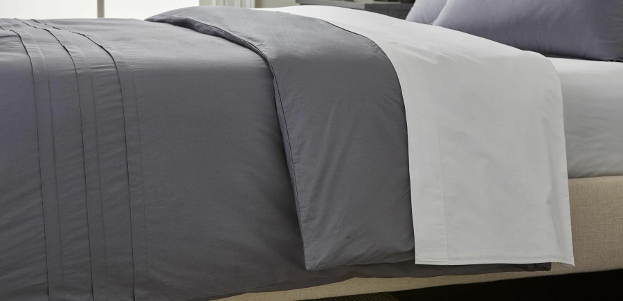 BEDROOM Ethan Allen Duvet Covers | Pleated Percale Duvet Cover And Sham