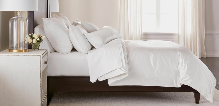 BEDROOM Ethan Allen Decorative Shams | Salena Solid Sham, Pearl