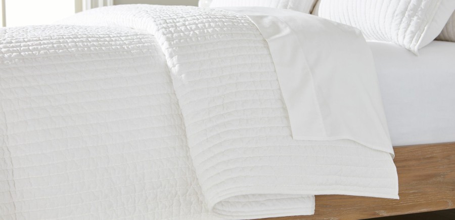 BEDROOM Ethan Allen Quilts & Comforters | Garment-Dyed Channel Quilt And Sham