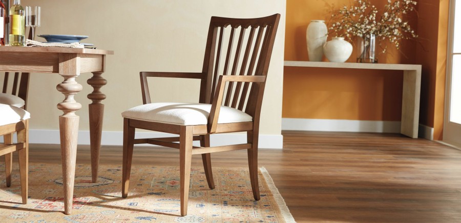 DINING Ethan Allen Arm & Host Chairs | Benham Dining Armchair