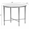 LIVING Ethan Allen | Valeria Stone-Top Oval End Table