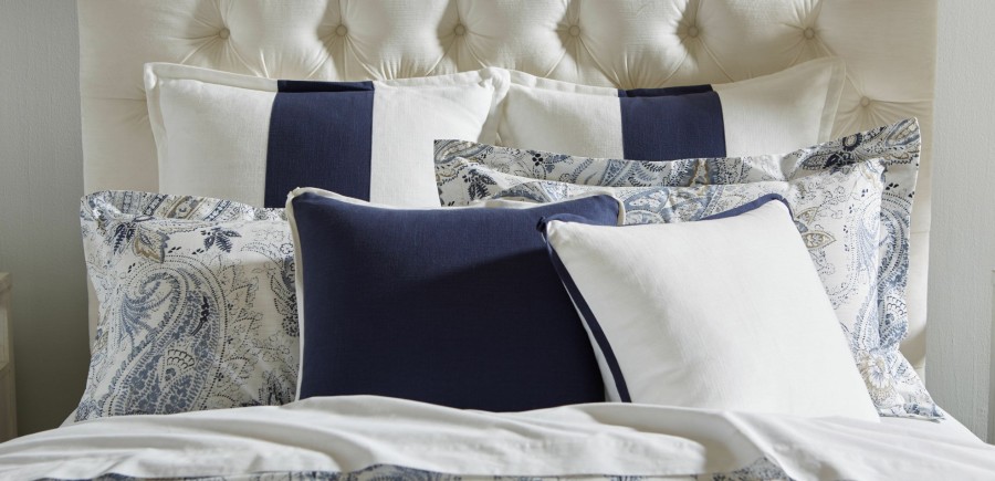 BEDROOM Ethan Allen Decorative Shams | Brodey Blue Euro Sham