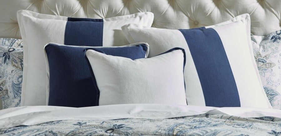 BEDROOM Ethan Allen Decorative Shams | Brodey Blue Euro Sham