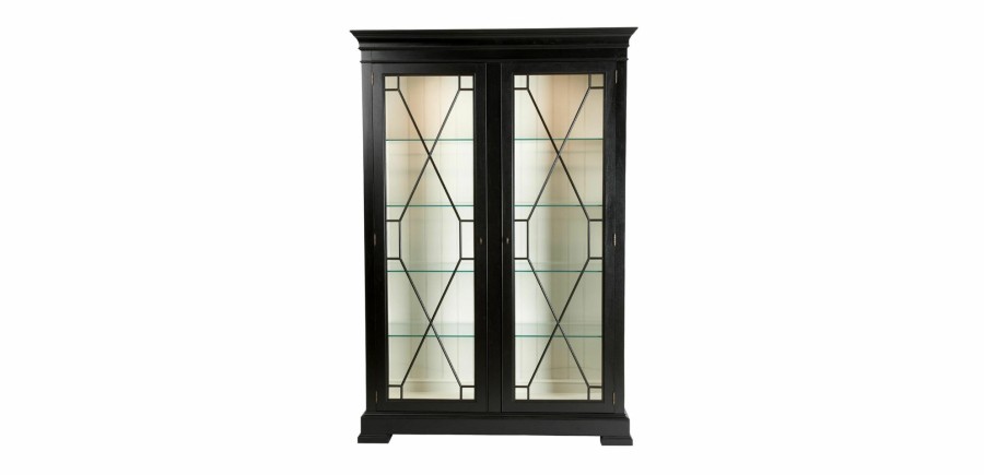 LIVING Ethan Allen Cabinets & Chests | Birkhouse Display Cabinet, Eclipse