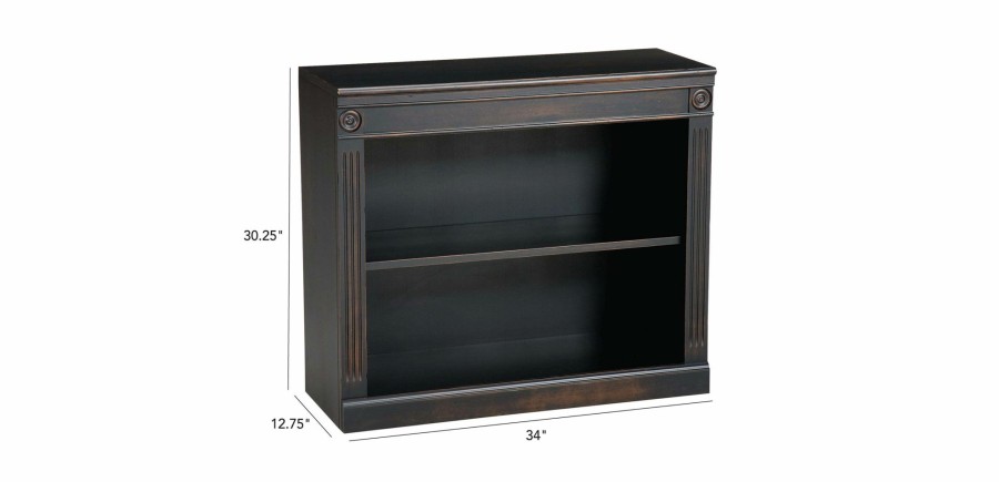 HOME OFFICE Ethan Allen | Crawford Low Bookcase