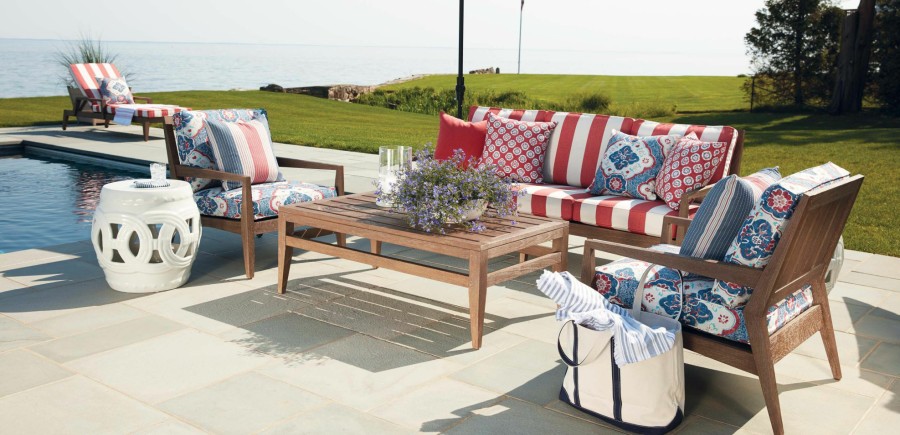 Outdoor Accessories Ethan Allen | Brighton Poppy Fabric By The Yard