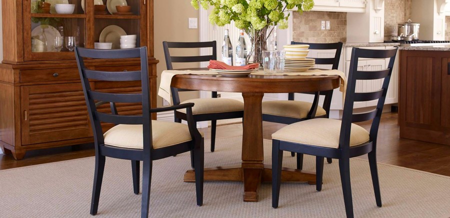 DINING Ethan Allen Arm & Host Chairs | Blair Armchair