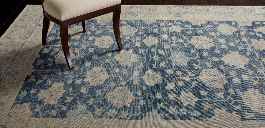 RUGS & FLOORING Ethan Allen | Cosmo Rug, Blue/Grey