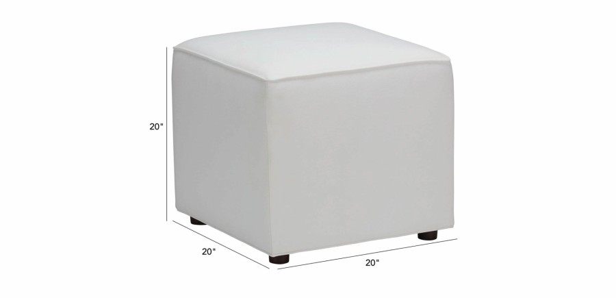 OUTDOOR Ethan Allen Redding Ridge | Atlantic Highland Outdoor Cube Ottoman