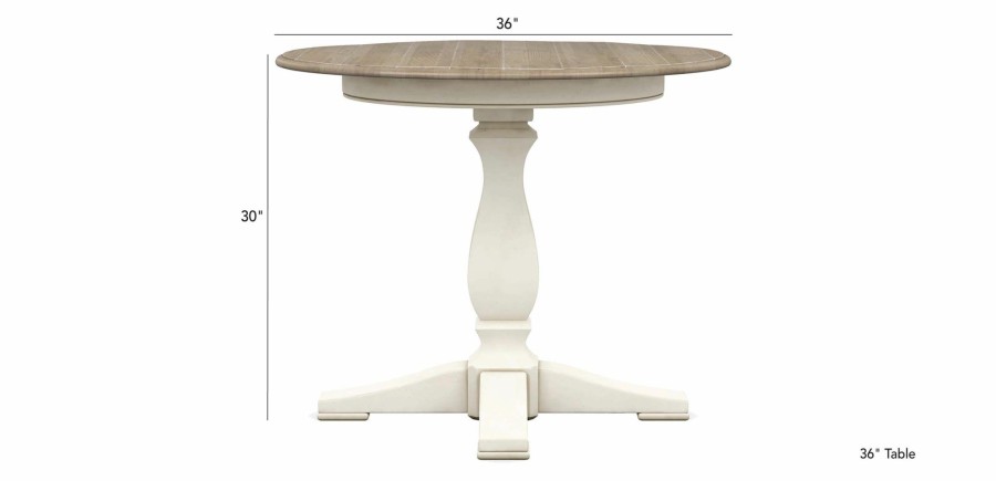 DINING Ethan Allen | Cameron Rustic Round Dining Table