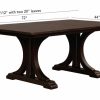 DINING Ethan Allen | Corin Trestle Extension Dining Table