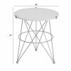 LIVING Ethan Allen | Estella Marble-Top Accent Table