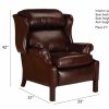 LIVING Ethan Allen Recliner Chairs | Townsend Leather Recliner, Old English/Chocolate