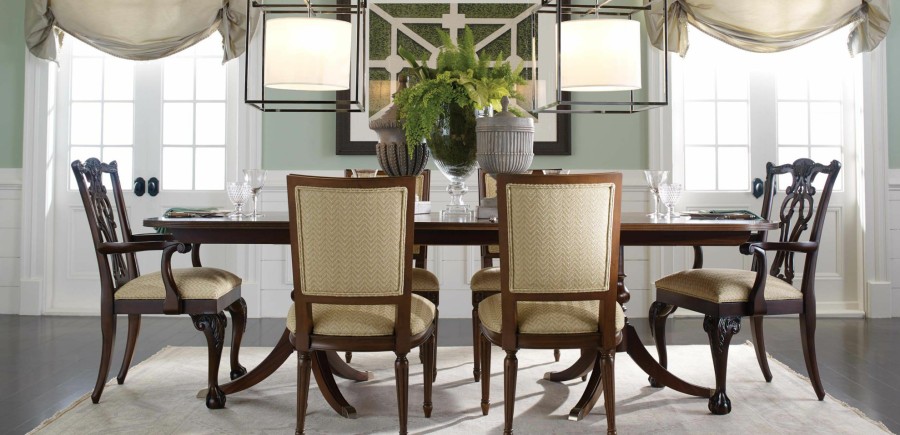 DINING Ethan Allen Arm & Host Chairs | Chauncey Armchair