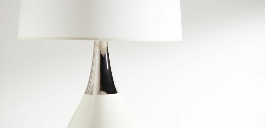 LIGHTING Ethan Allen | Capri White Ceramic Table Lamp