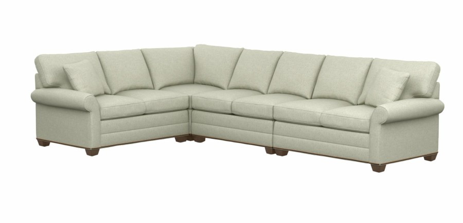 LIVING Ethan Allen | Bennett Roll-Arm Large Four-Piece Sectional