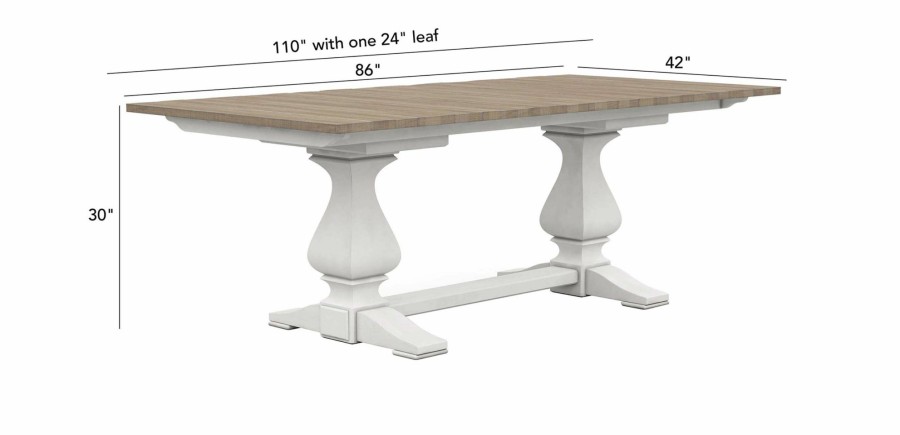 DINING Ethan Allen | Cameron Extension Rustic Dining Table