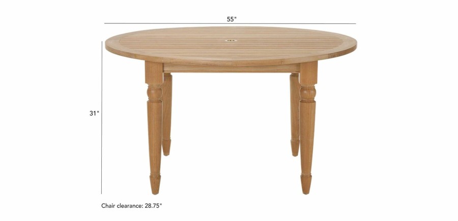 OUTDOOR Ethan Allen Millbrook | Millbrook Round Dining Table