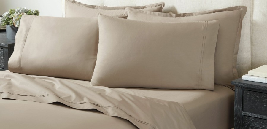 BEDROOM Ethan Allen Designer Sheets | Pleated Percale Sheet Set