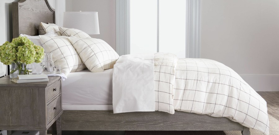 BEDROOM Ethan Allen Duvet Covers | Linen Windowpane Duvet Cover And Sham