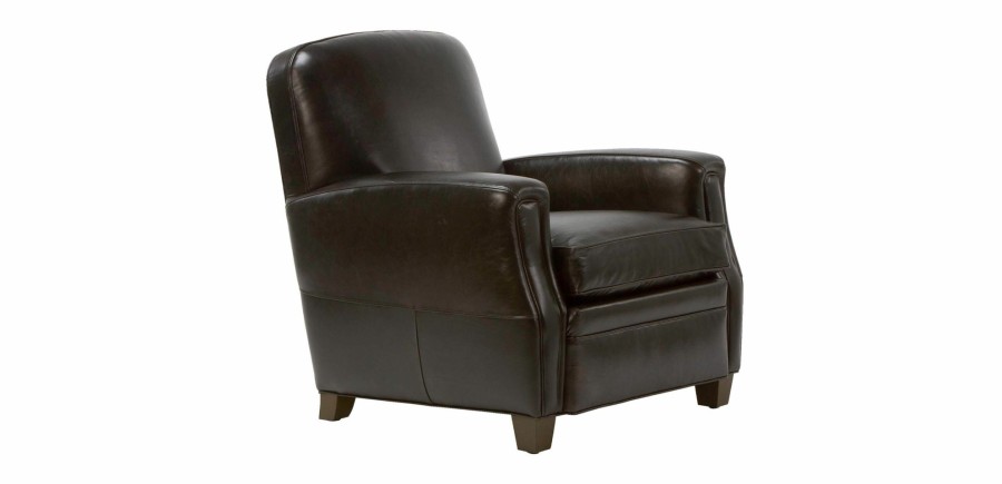 LIVING Ethan Allen Leather Chairs | Dean Leather Chair, Anson Black