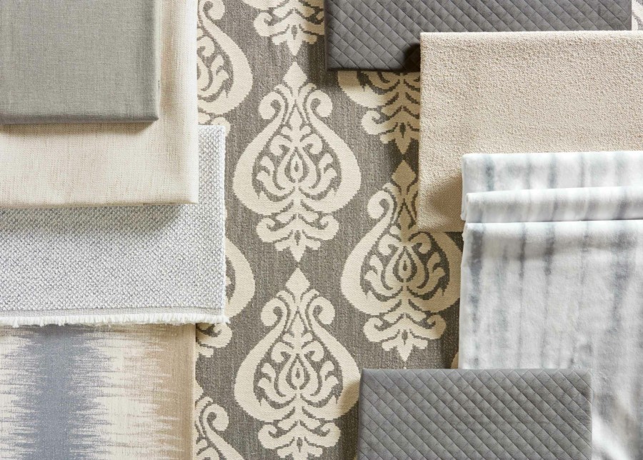 LIVING Ethan Allen High Performance Fabrics | Foster Ivory Fabric By The Yard