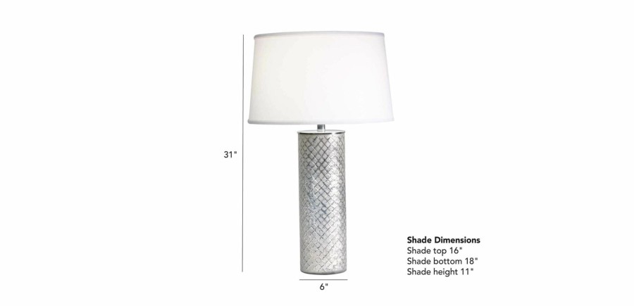 LIGHTING Ethan Allen | Lattice Glass Table Lamp