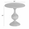 LIVING Ethan Allen | Turner Wood Pedestal Accent Table