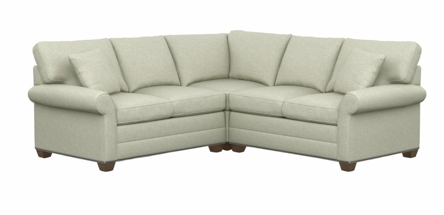 LIVING Ethan Allen | Bennett Roll-Arm Three-Piece Sectional