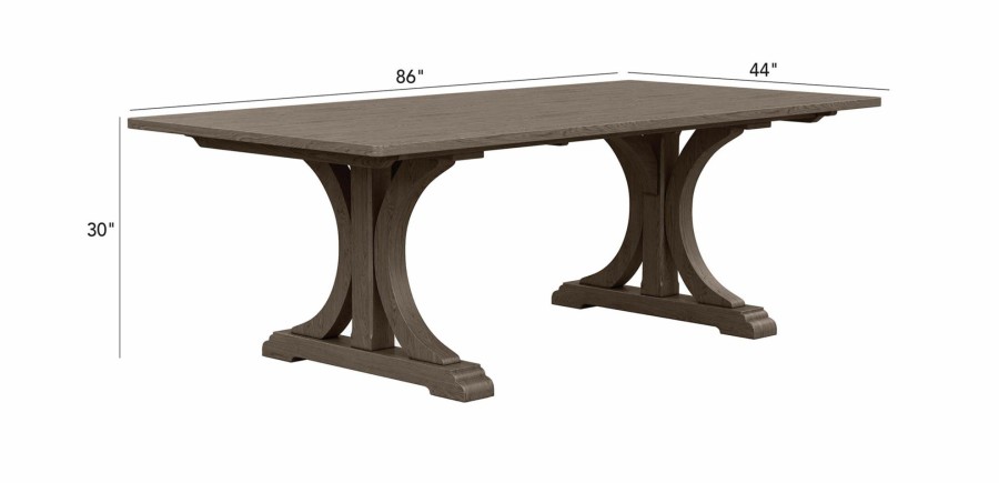 DINING Ethan Allen | Corin Trestle Dining Table