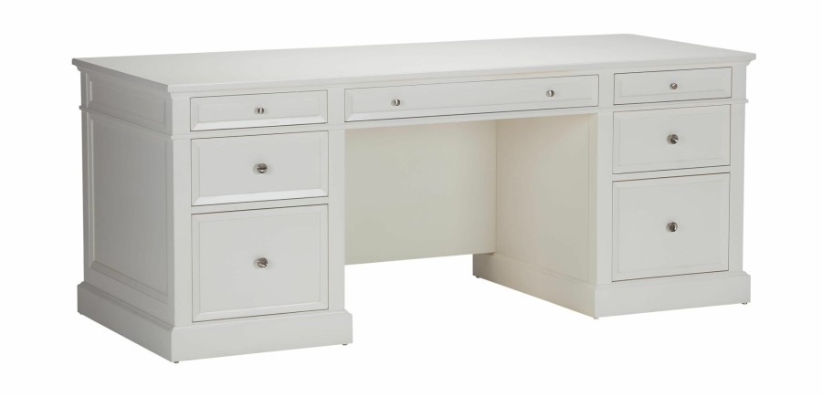 HOME OFFICE Ethan Allen | Continental Double Pedestal Desk