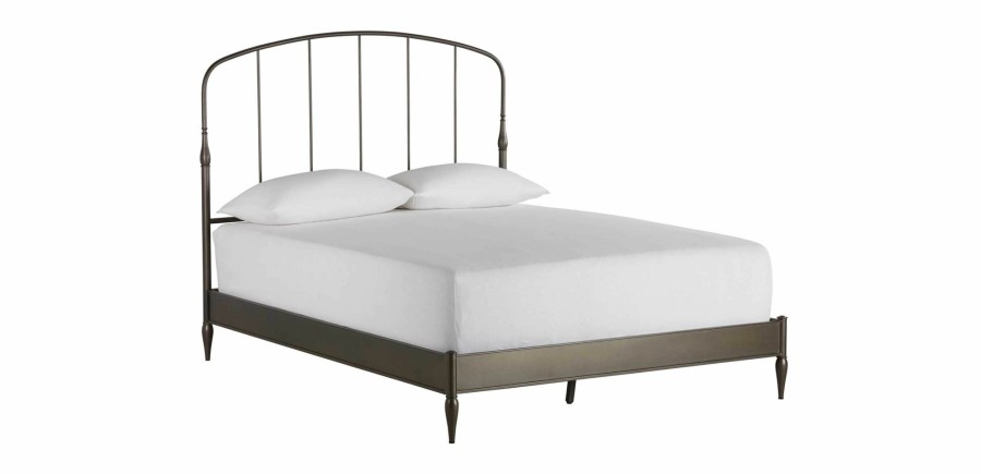 BEDROOM Ethan Allen Wood and Metal Beds | Blythe Arch-Top Metal Bed