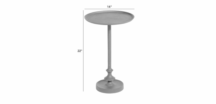 LIVING Ethan Allen | Rinna Pedestal Accent Table