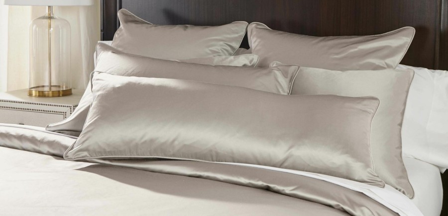 BEDROOM Ethan Allen Duvet Covers | Salena Solid Duvet Cover And Shams, Taupe