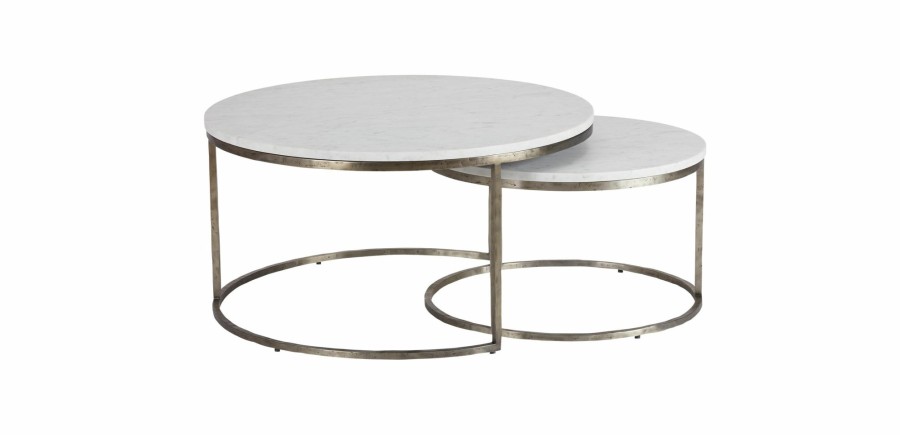 LIVING Ethan Allen | Bayliss Round Nesting Coffee Tables