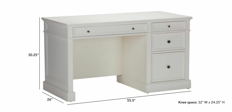 HOME OFFICE Ethan Allen | Continental Pedestal Desk