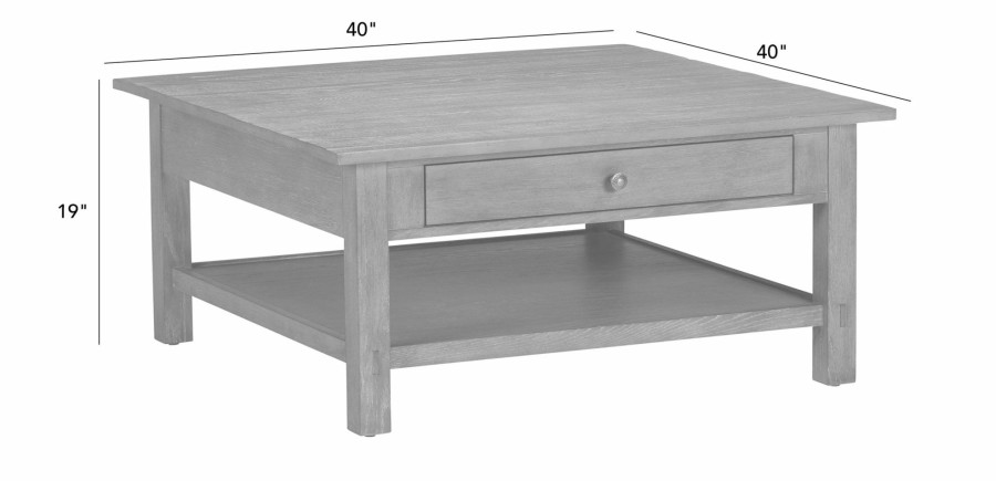 LIVING Ethan Allen | Clarkton Square Coffee Table