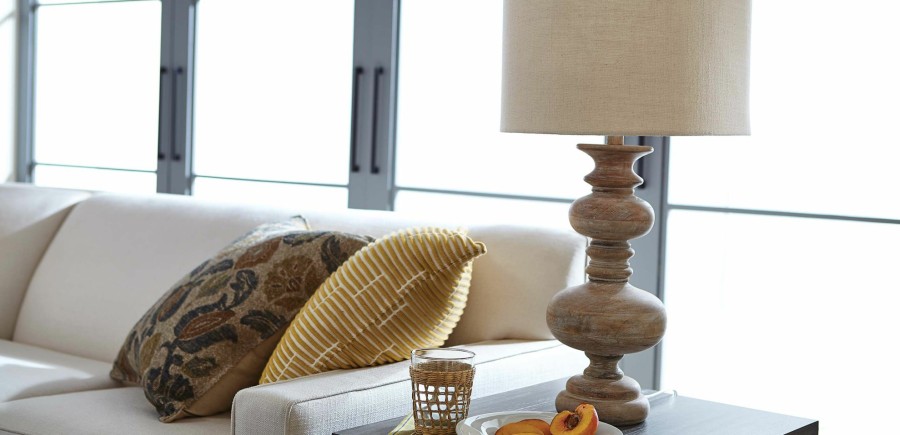 LIGHTING Ethan Allen | Leeka Turned Baluster Table Lamp